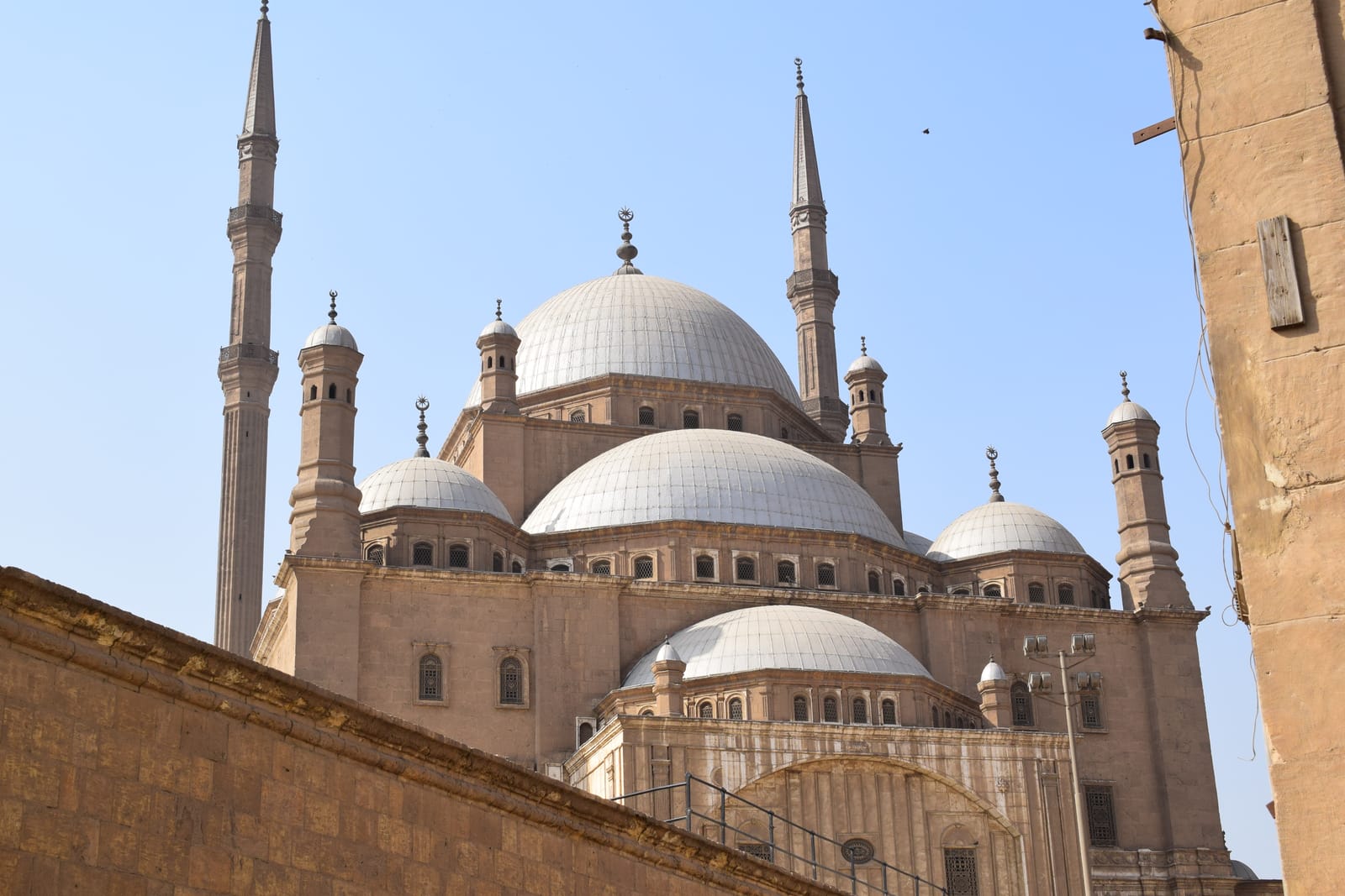 The alabaster domes and minarets of Mohamed Ali Mosque at the Cairo Citadel