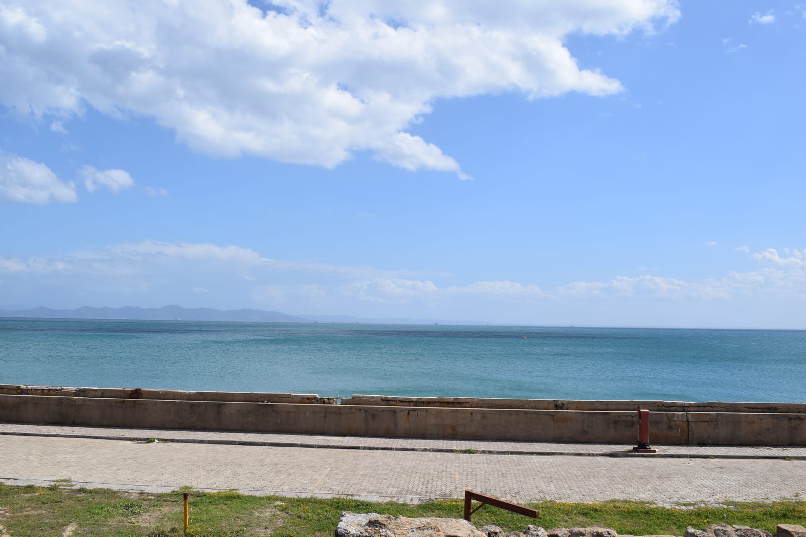 View over the Mediterranean from the cliffs of Sidi Bou Said